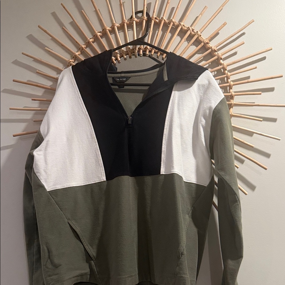 Women’s the limited Olive Green Colorblock Quarter-Zip Sweater